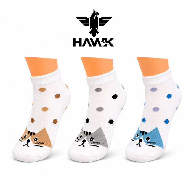 Girls Ankle Socks - Set of 3