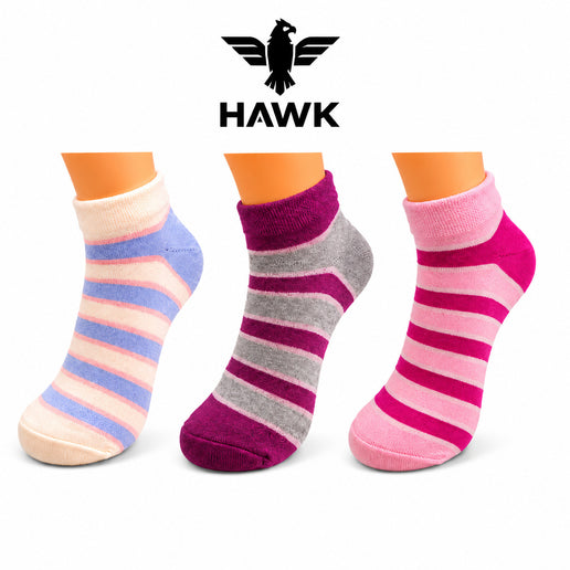 Girls Ankle Socks - Set of 3